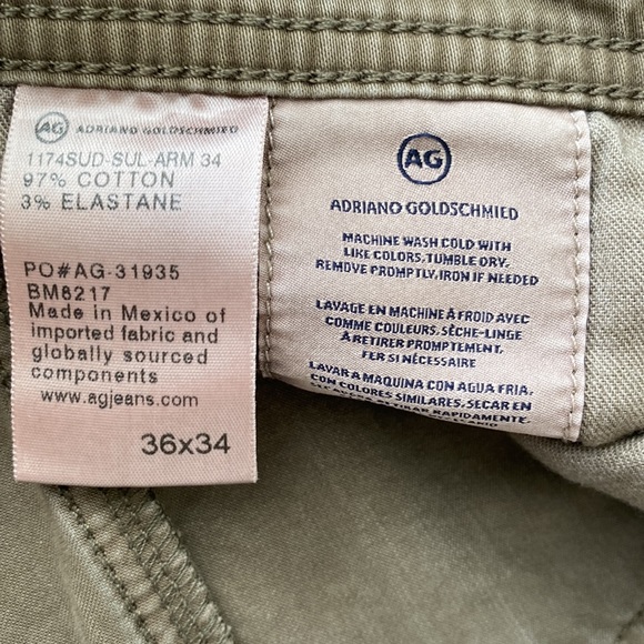 AG Adriano Goldschmied The Graduate Tailored Leg 36 X 34 - Picture 4 of 7